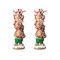 Set of 2 12.5"H Christmas Resin Stacked Gingerbread Table Decor